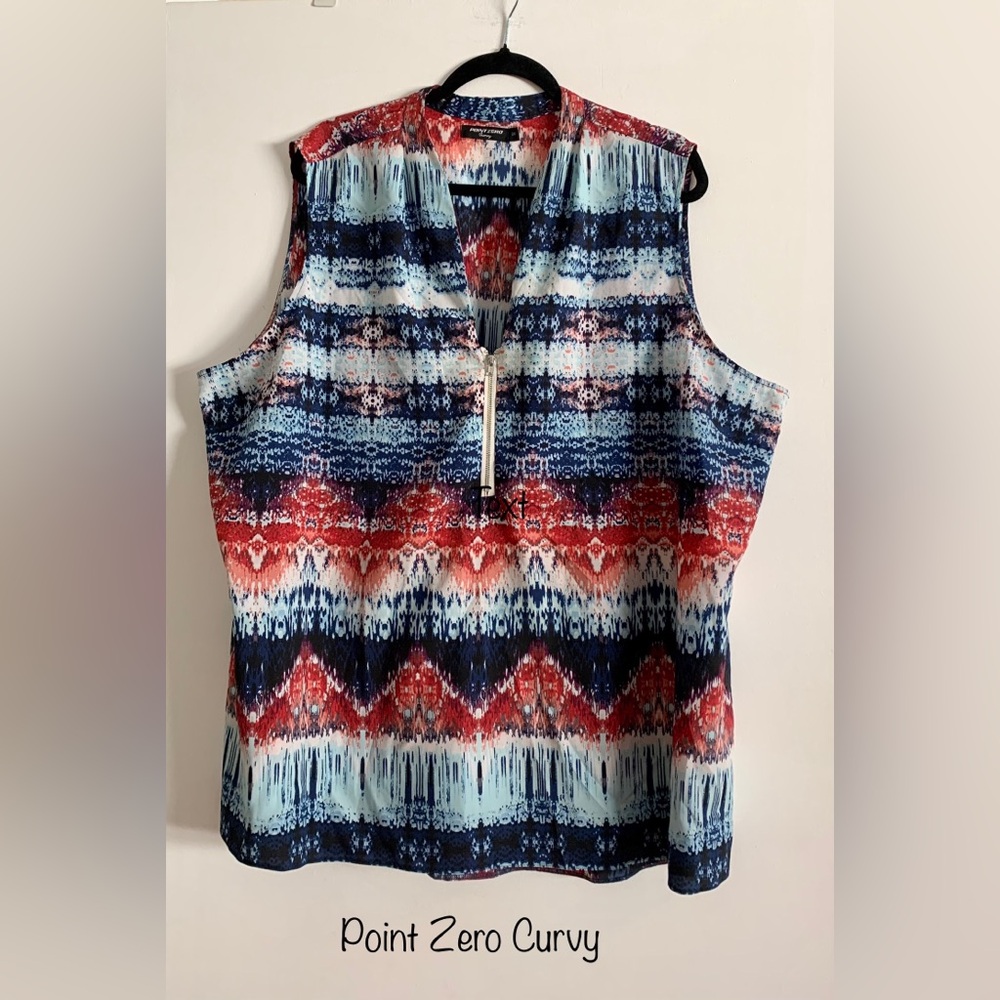 ☀️164 POINT ZERO sleeveless plus top